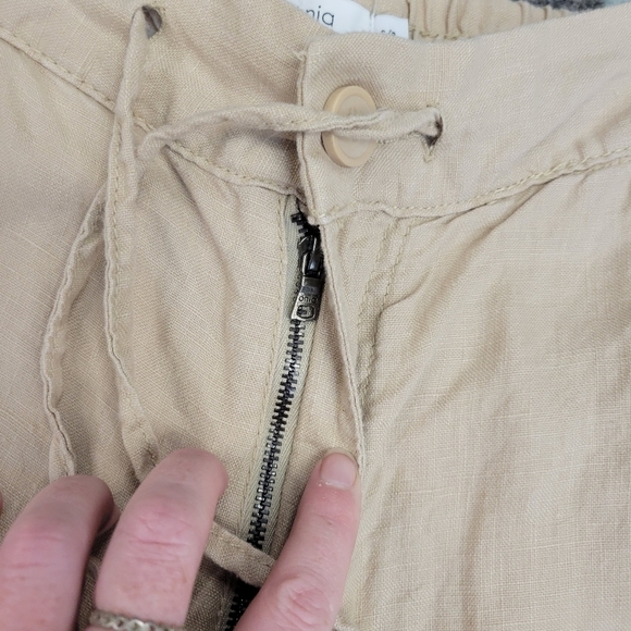 Onia Womens 100% Linen Elastic Waistband Drawstring Straight Leg Pants Size S - Picture 4 of 7